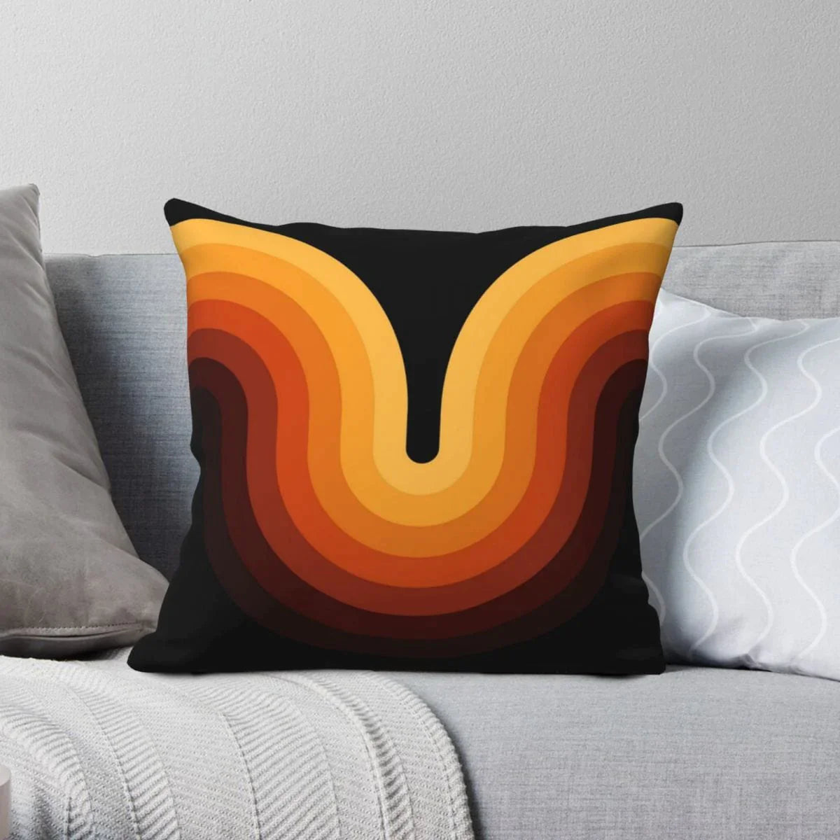 Retro Wave Cushion Cover