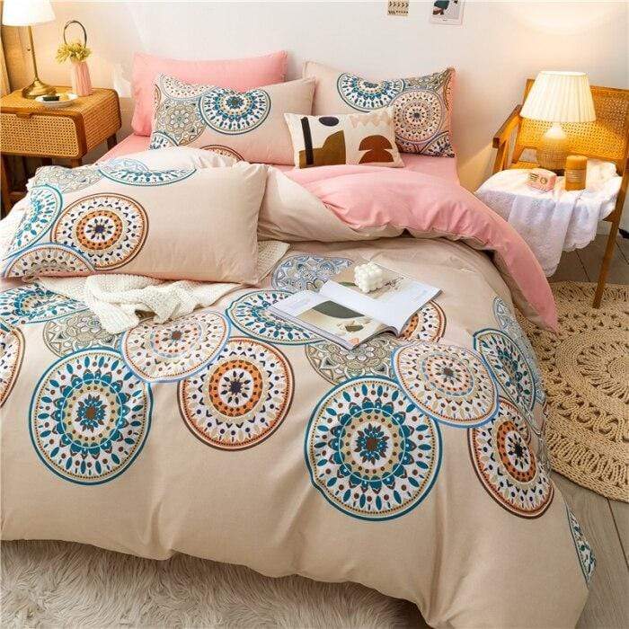 Reversible Mandala Boho Bedding Set Duvet Covers & Sets