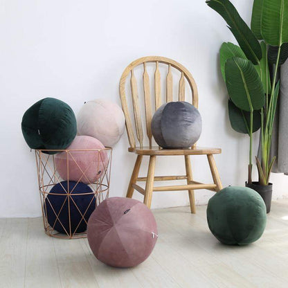 Round Ball Velvet Cushions