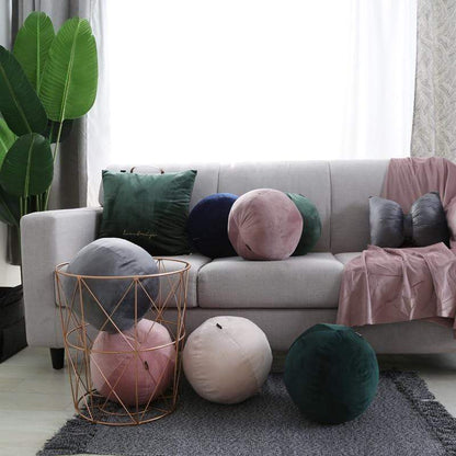 Round Ball Velvet Cushions