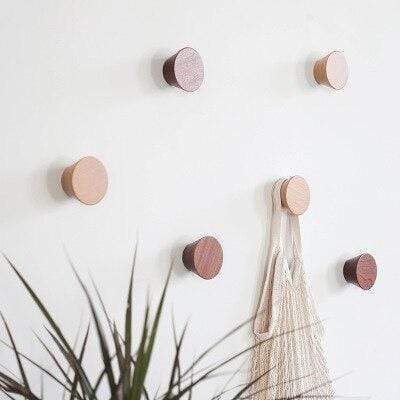 Round Wood Coat Hook