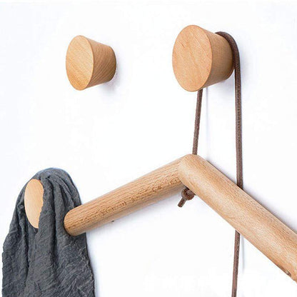 Round Wood Coat Hook