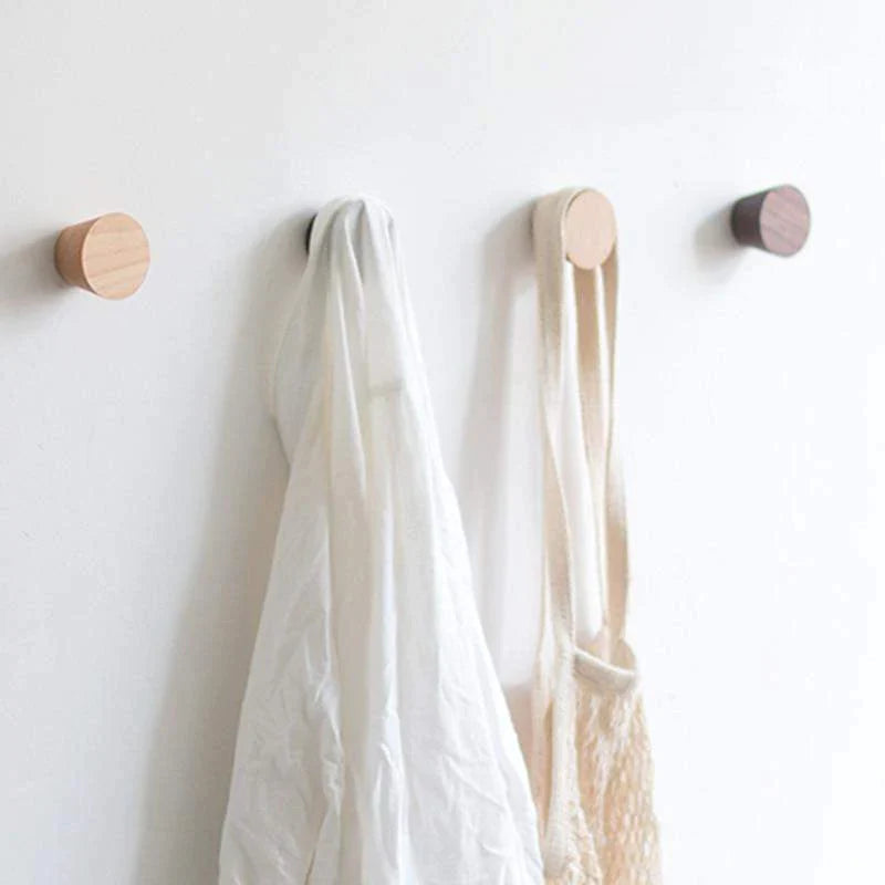 Round Wood Coat Hook