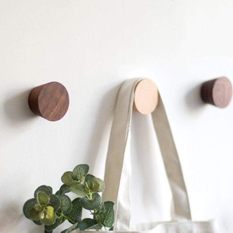 Round Wood Coat Hook