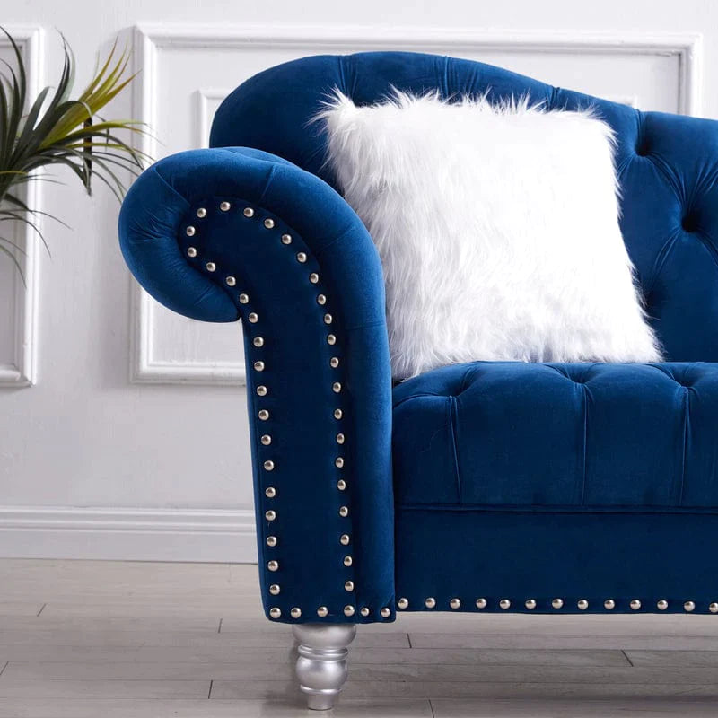 Royal Blue 3-Piece Sofa Set