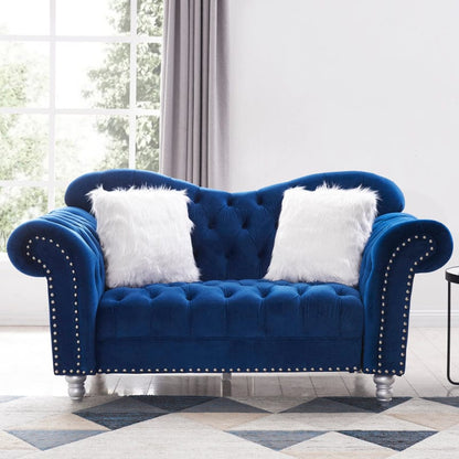 Royal Blue 3-Piece Sofa Set