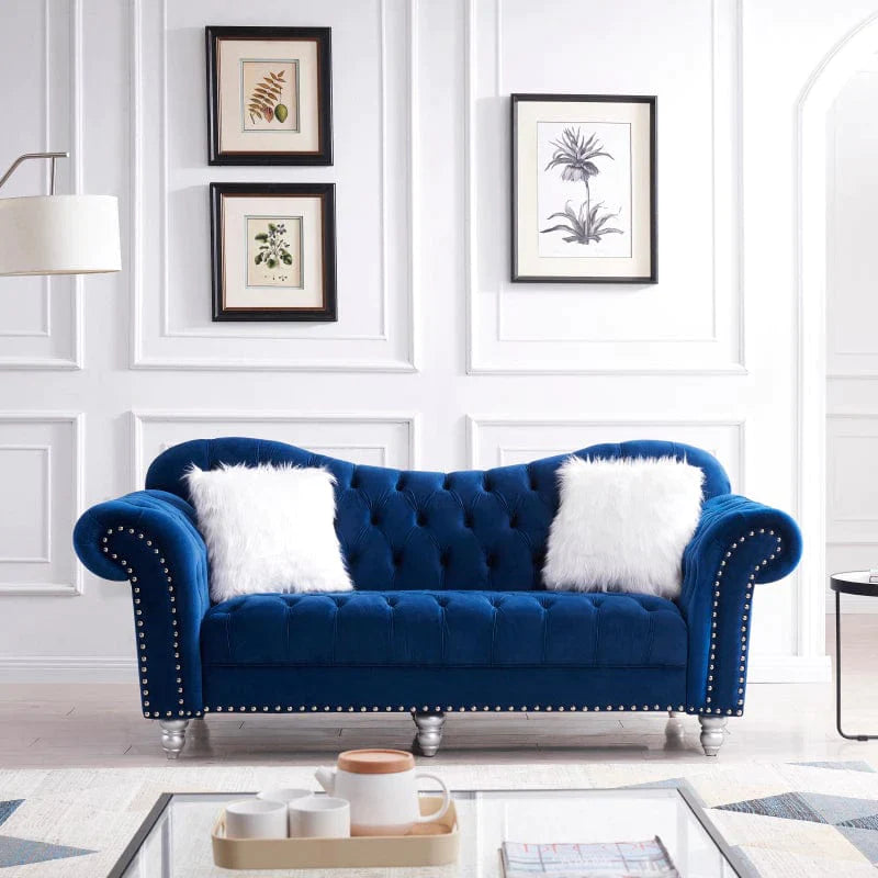 Royal Blue 3-Piece Sofa Set