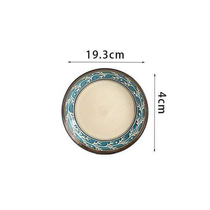 Royal Grandeur Embossed Ceramic Plates & Bowls Plates