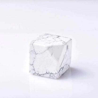 Rubik's Cubes White Howlite Stone