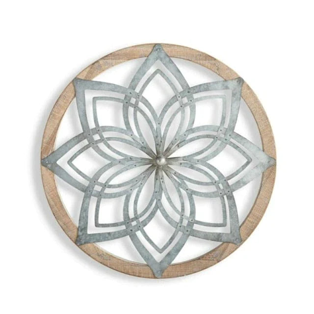 Rustic Heritage Round Wall Art