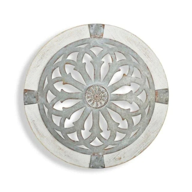 Rustic Heritage Round Wall Art