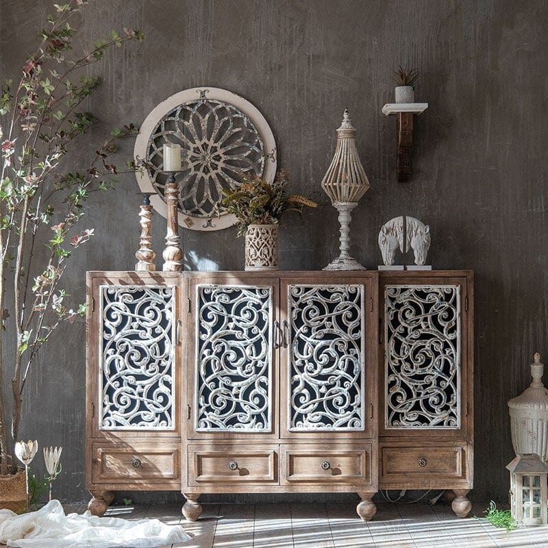 Rustic Heritage Round Wall Art