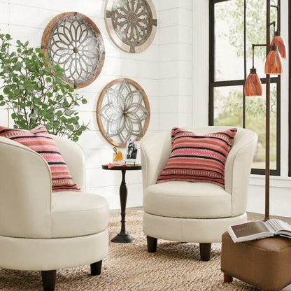 Rustic Heritage Round Wall Art