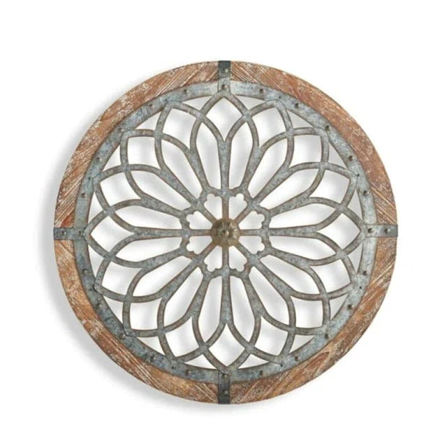 Rustic Heritage Round Wall Art