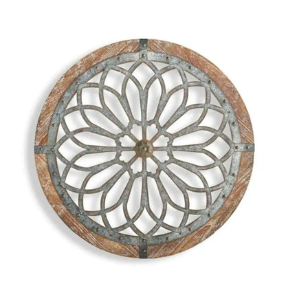 Rustic Heritage Round Wall Art