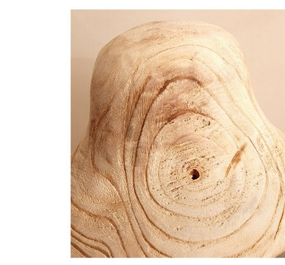 Mushroom Solid Wood Sculpture