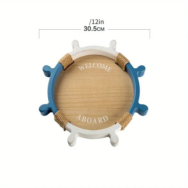Nautical Wooden Rudder Tray