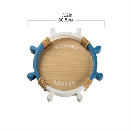 Nautical Wooden Rudder Tray