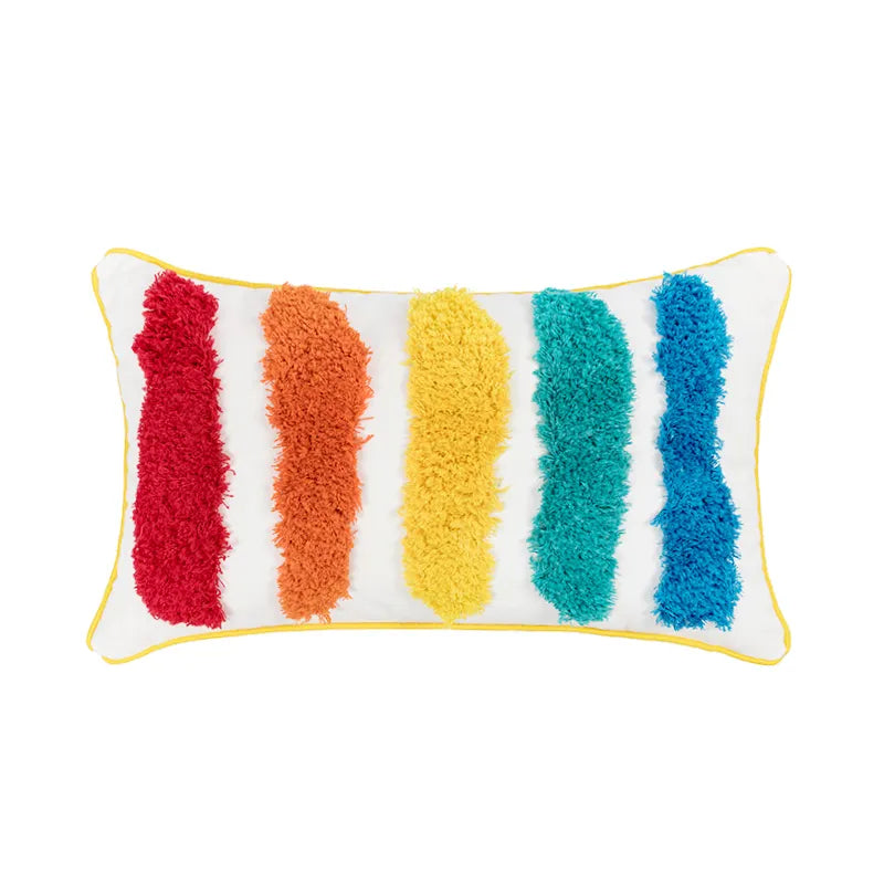 Rainbow Tufted Cushion Covers