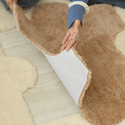 Soft Fluffy Tufting Puzzle Bedside Rug