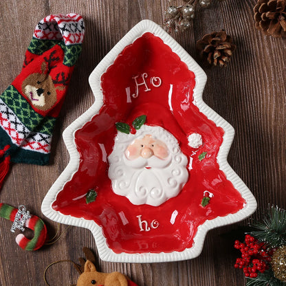 3D Hand-Painted Christmas Plates