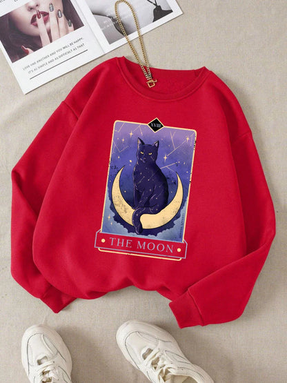 Sweat-shirt Carte de Tarot de la Lune