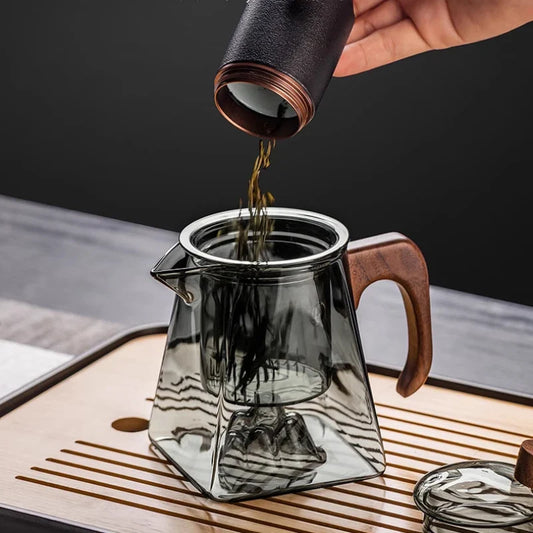 Transparent Heat-Resistant Glass Teapot