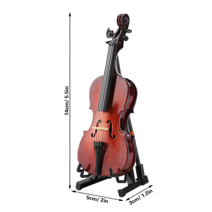 Miniature Wooden Cello Replica