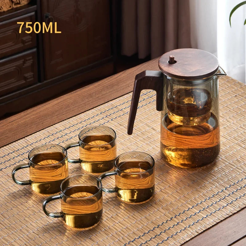 Magical One-Key Brewing Teapot