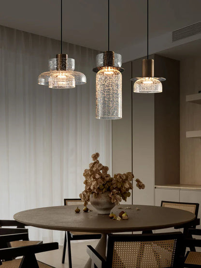 LumiVerre Cracked Glass Pendant