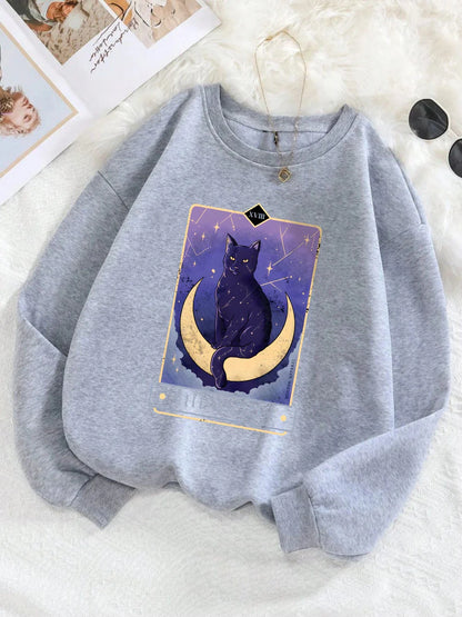 Sweat-shirt Carte de Tarot de la Lune