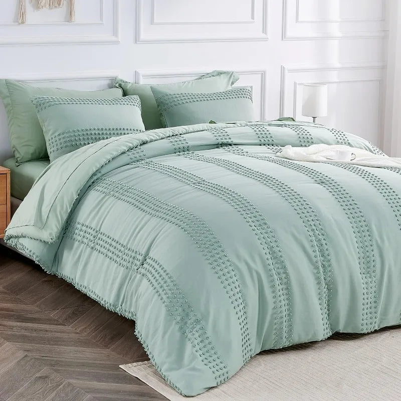 Boho Tufted Bedding Set