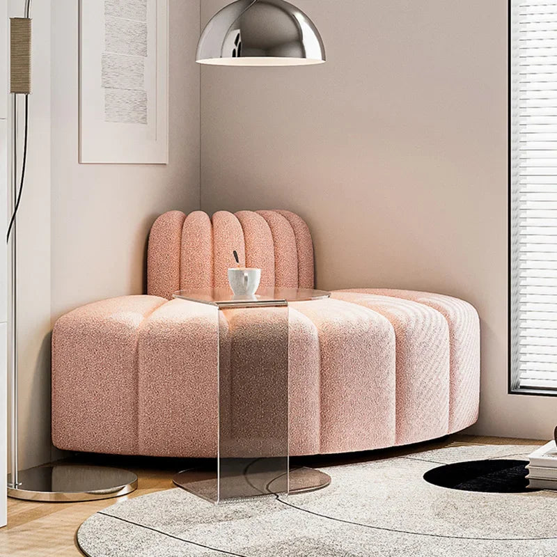 Bouclé Lazy Corner Sofa