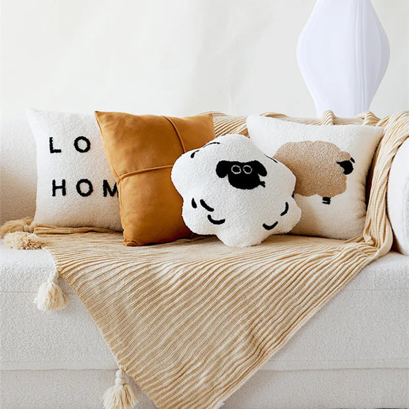 Cartoon Sheep Pillow Cover