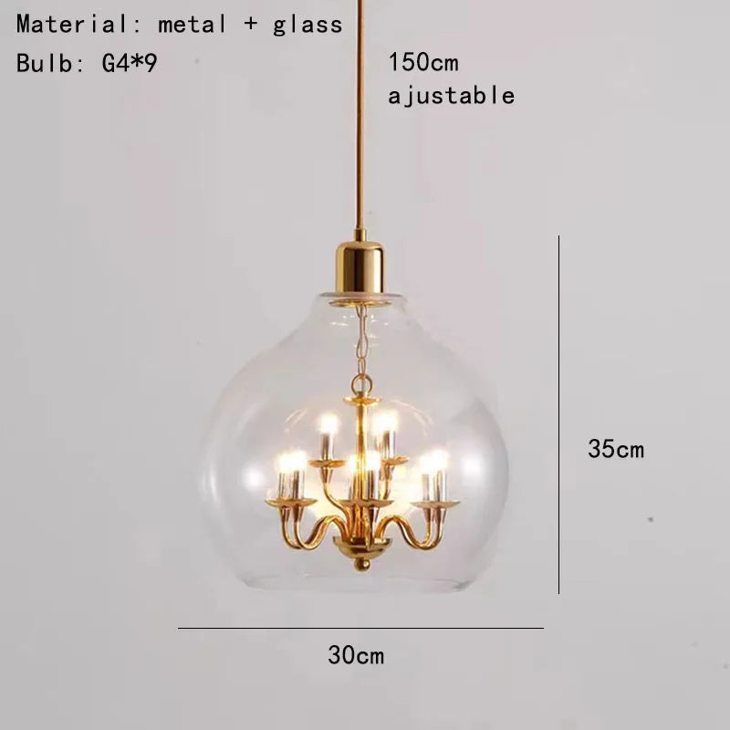 Golden Globe Kronleuchter-Anhänger