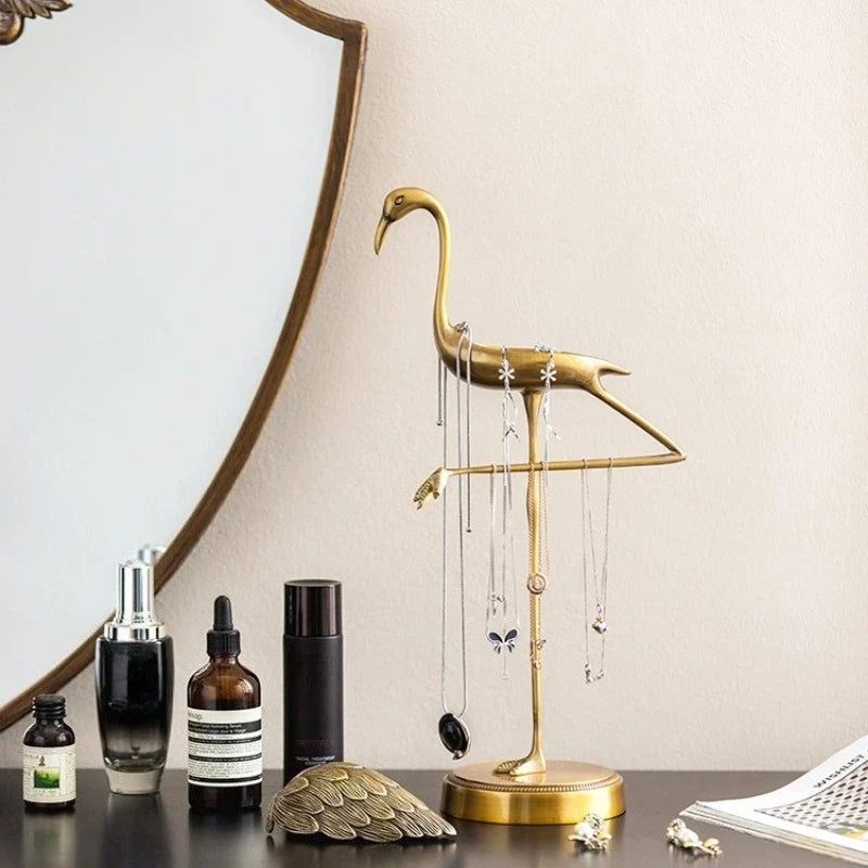 Brass Hand Towel Holder and Countertop Rack Bathroom Bedroom Tissue Towel Holder Rack