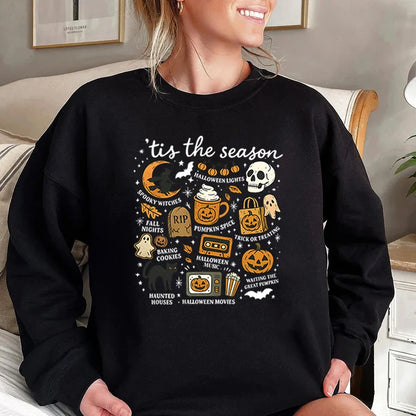 Tis The Season Retro Halloween Sweatshirt