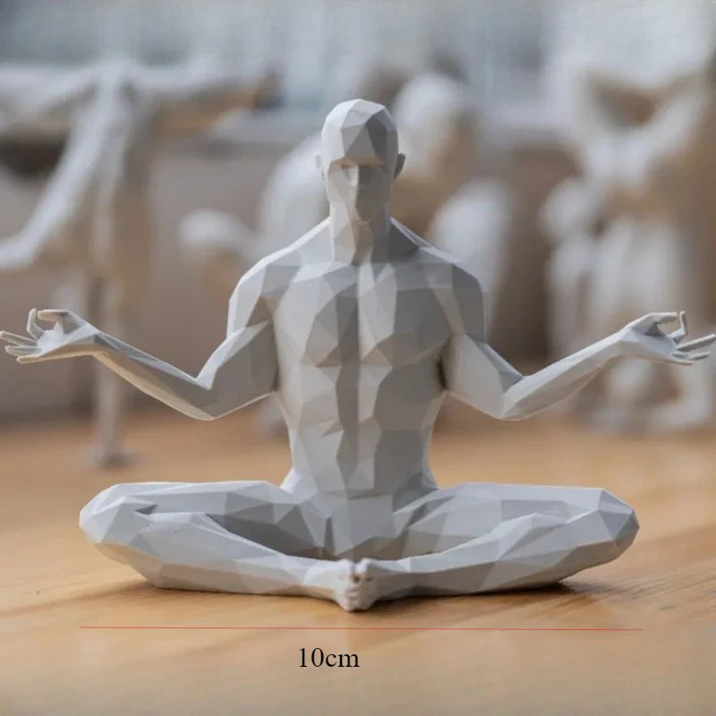 3D Printed Meditating Man Statue