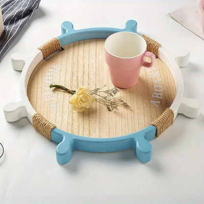 Nautical Wooden Rudder Tray