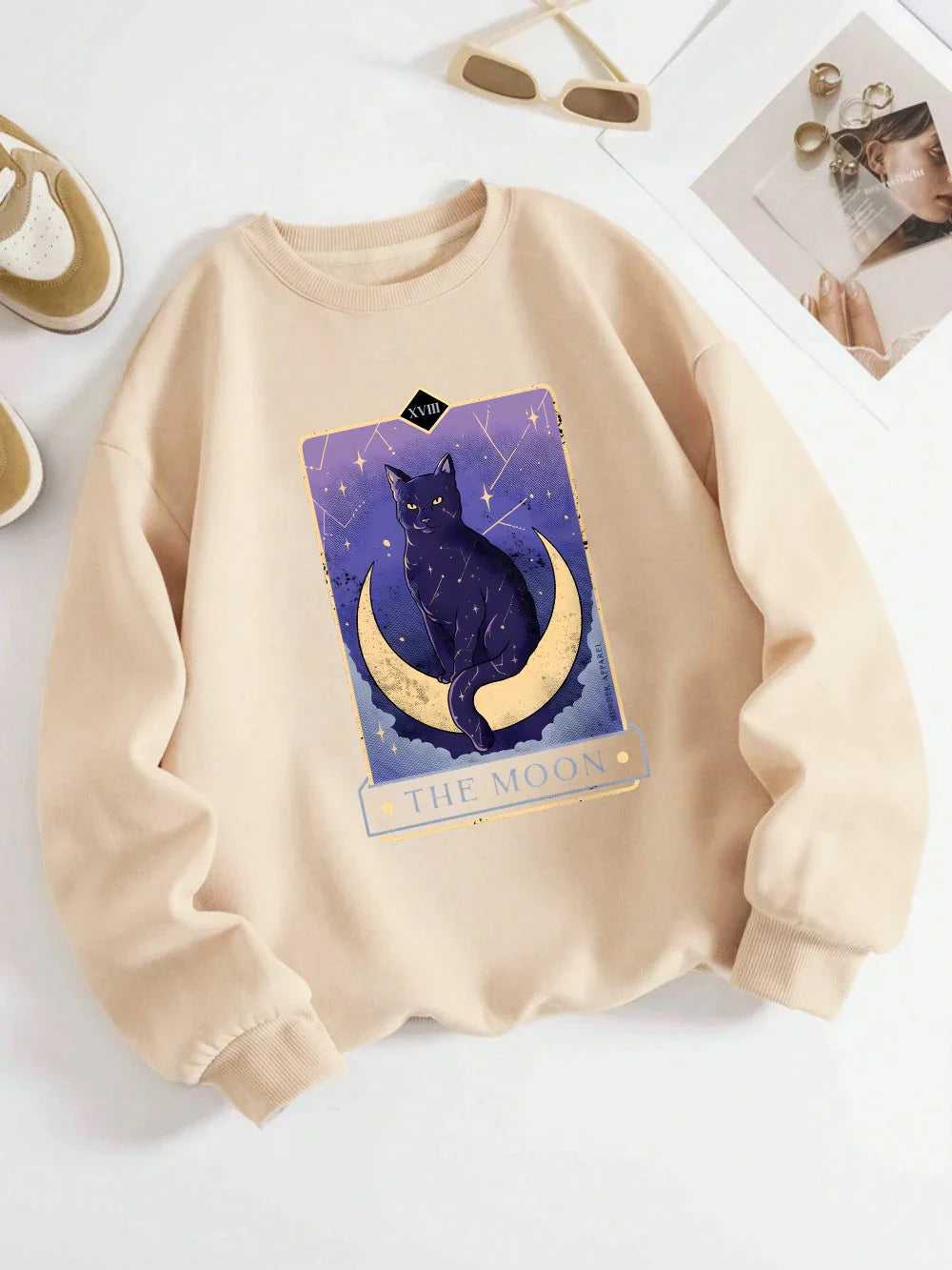 Sweat-shirt Carte de Tarot de la Lune