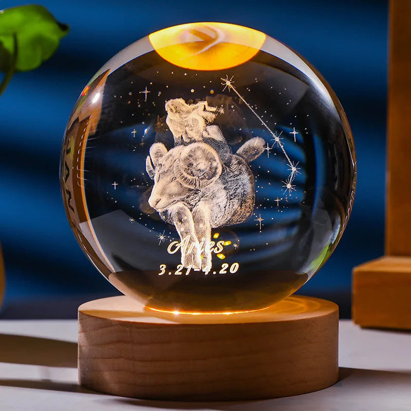 Constellation Crystal Ball Night Light