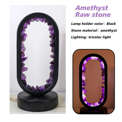 Natural Amethyst Oval Night Light