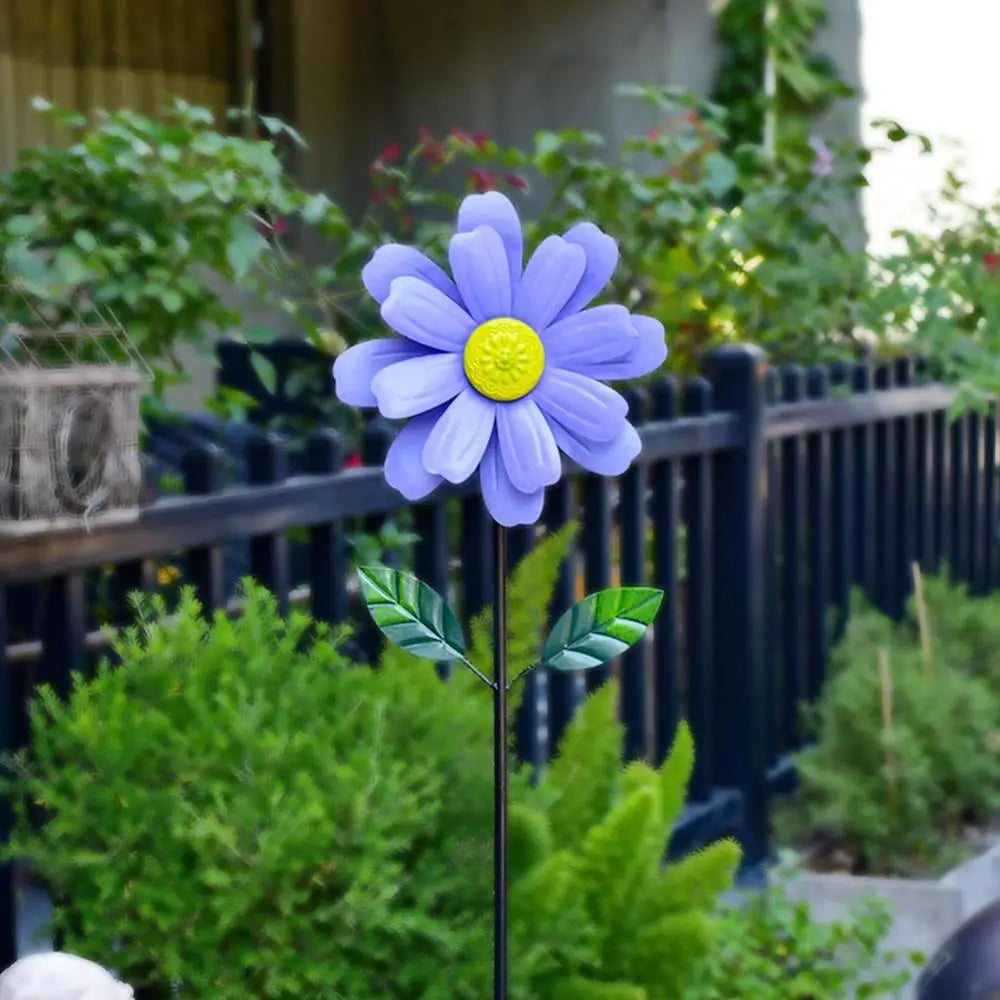 Florale Windmühlen aus Metall