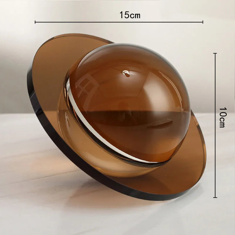 Modern Glass Butterfly and Planet Ball Ornaments