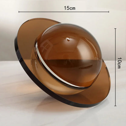 Modern Glass Butterfly and Planet Ball Ornaments