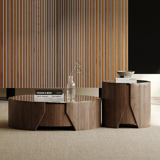 Astra Walnut Coffee Table Set