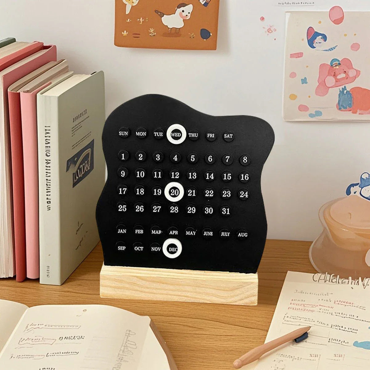 Wooden Perpetual Dot Calendar