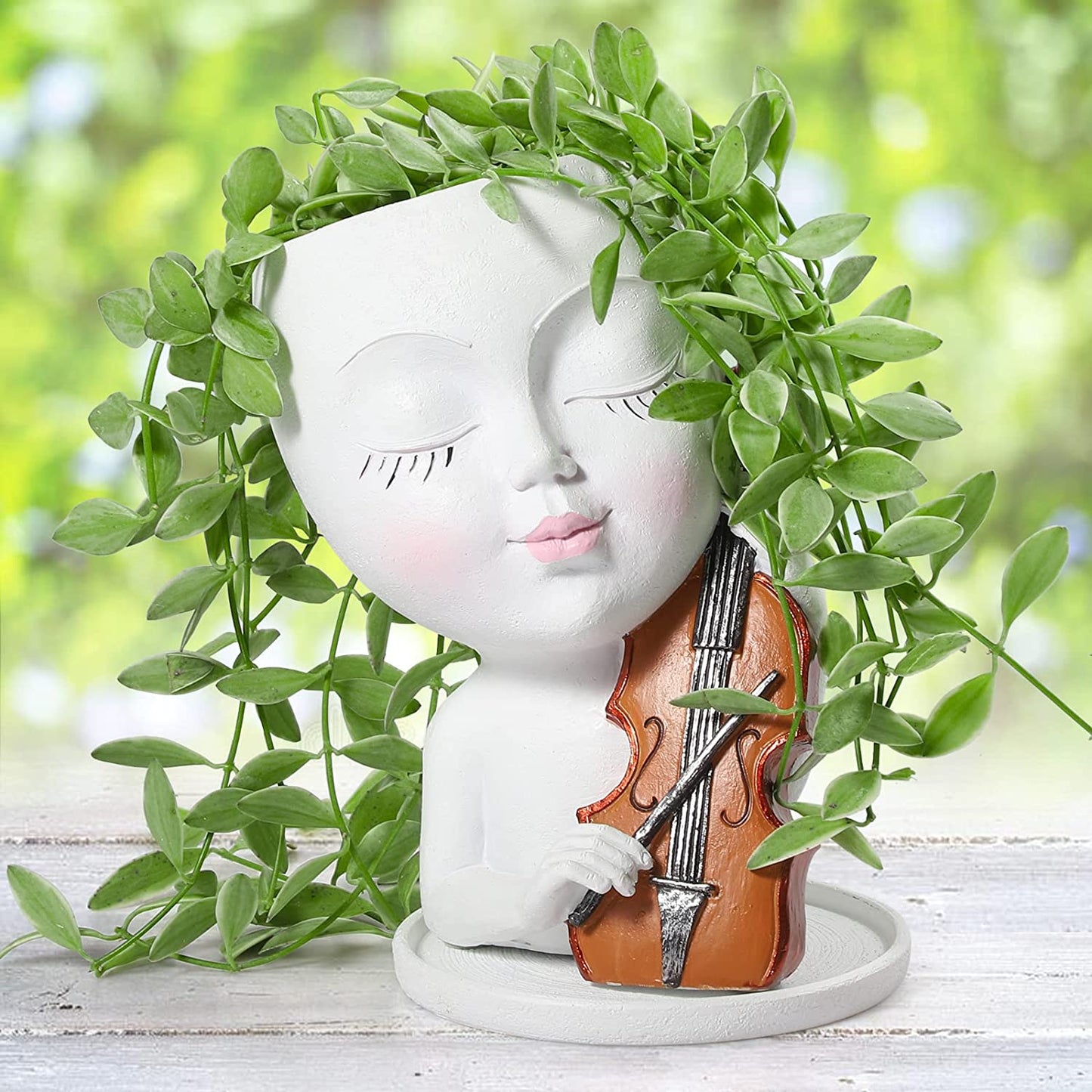 Cello Lady Flowerpot