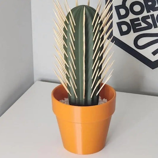 Porte cure-dents en forme de cactus