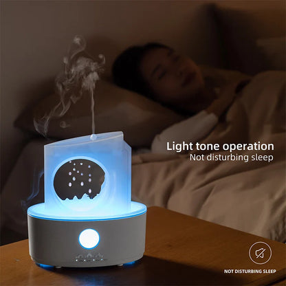 Zen Rain Cloud Aroma Diffuser with LED Light